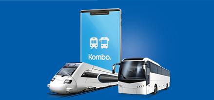 image de train, bus et téléphone